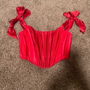 Brand New Victoria’s Secret Red Corset Top (SZ M)